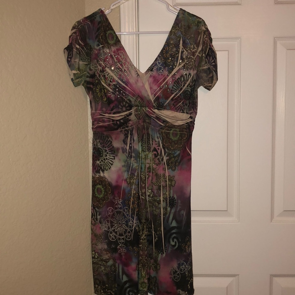 Printed cotton dress